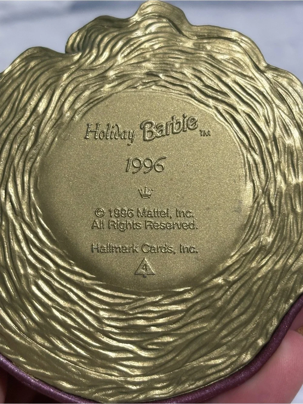 Vintage 1996 Hallmark “Holiday Barbie” collectors series ornament